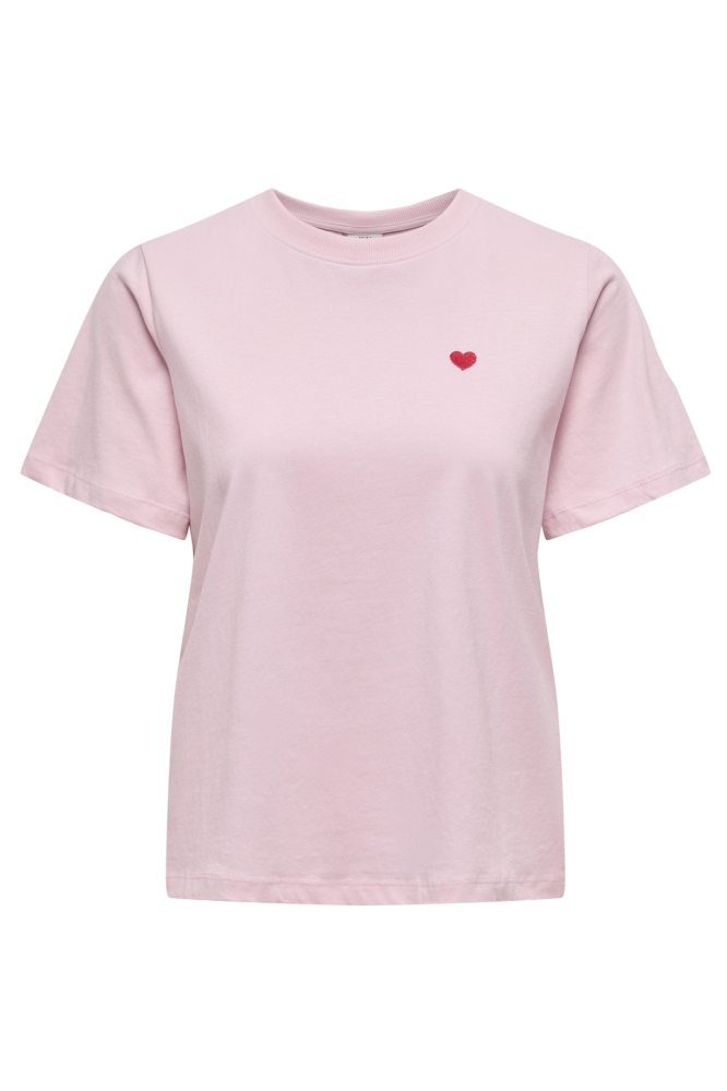 JDYPISA S/S PRINT TOP JRS NOOS 15298612 PARFAIT PINK/BITTERSWEET